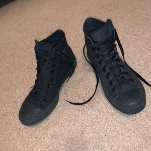 All black converse high top